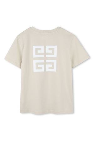 T-shirt in cotone beige GIVENCHY KIDS | H30718184